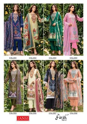 Jansi faraah vol 2 dress material wholesale